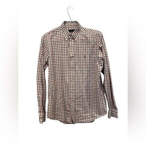 Ralph Lauren Men’s Button Down Shirt Blue Red‎ Check Size Large Long Sleeve EUC